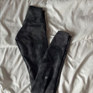 Black Tie-Dye Leggings high waisted